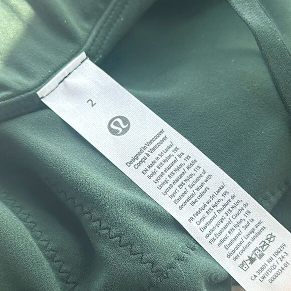 lululemon Align High-Neck Cami Tank Top A/B Cup legacy green size 0 NWT - Picture 6 of 8